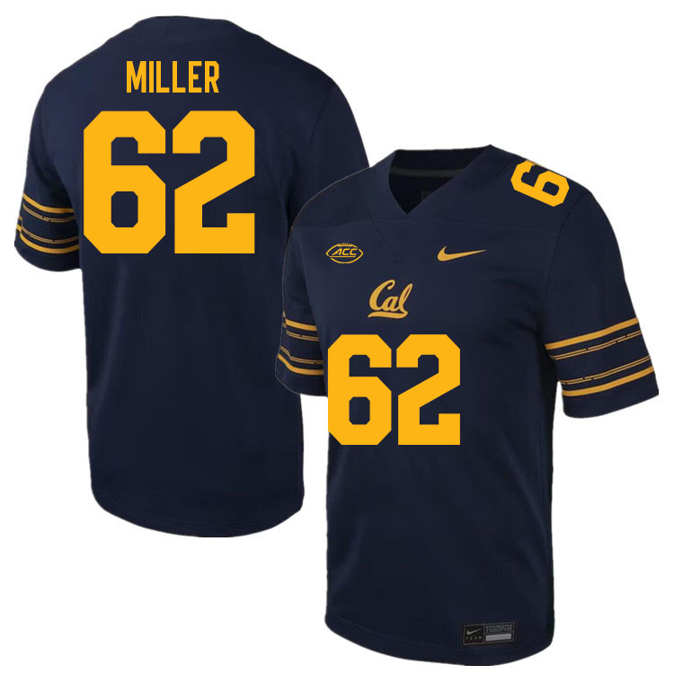 California Golden Bears #62 Barrett Miller ACC Conference College Football Jerseys Stitched Sale-Navy